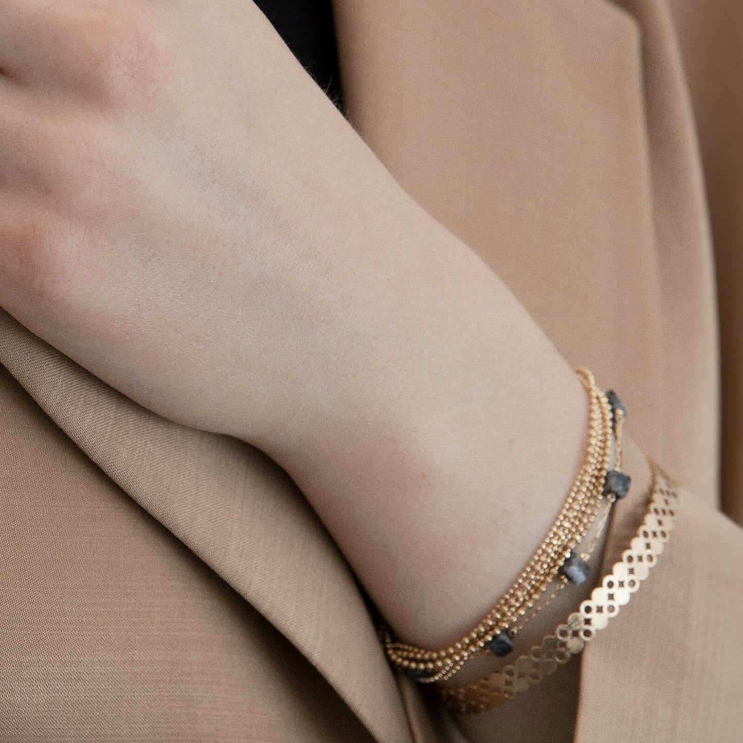 Theodora Chain bracelet. Gold plated. Danish Copenhagen